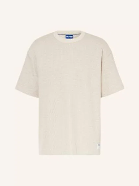 Hugo Blue Tričko Nuwaffle béžová