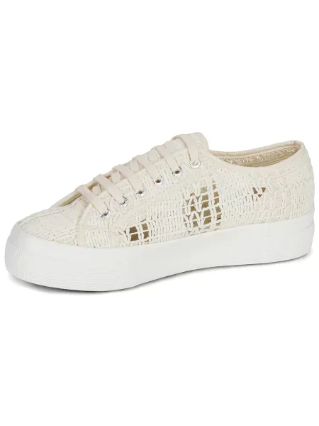 Pantofi Superga cu platformă bej