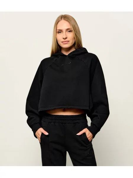 Pinko Hanorac Mediocre | Cropped Fit negru