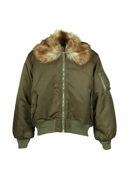 Gulerat geacă Kamiya cu blană verde