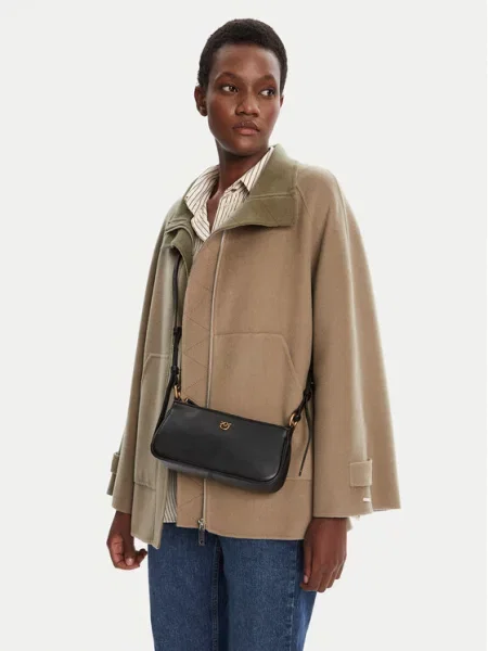 Geanta crossbody Pinko din piele negru