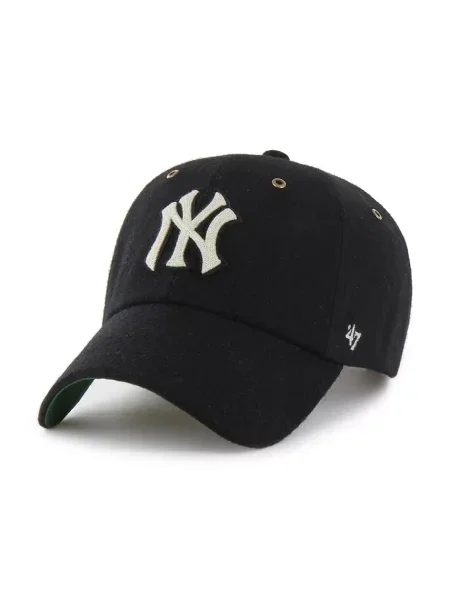 47 brand baseballsapka gyapjúkeverékből MLB New York Yankees fekete