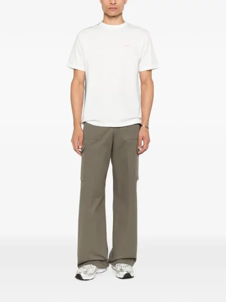 Tricou Beams cu imagine alb