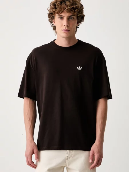 Adidas Originals oversize kratka majica NCLR Loose rjava