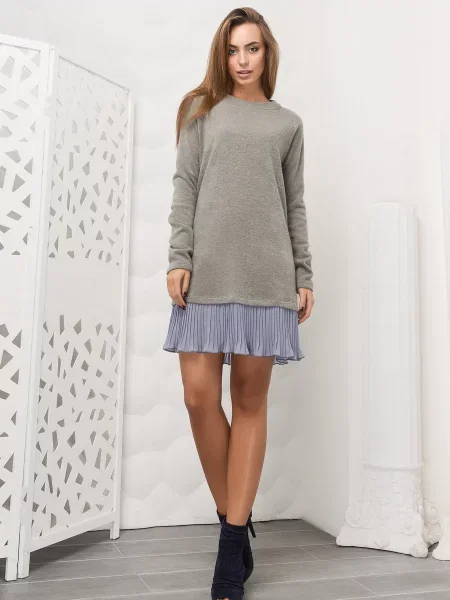 CARICA Сукня міні сірий