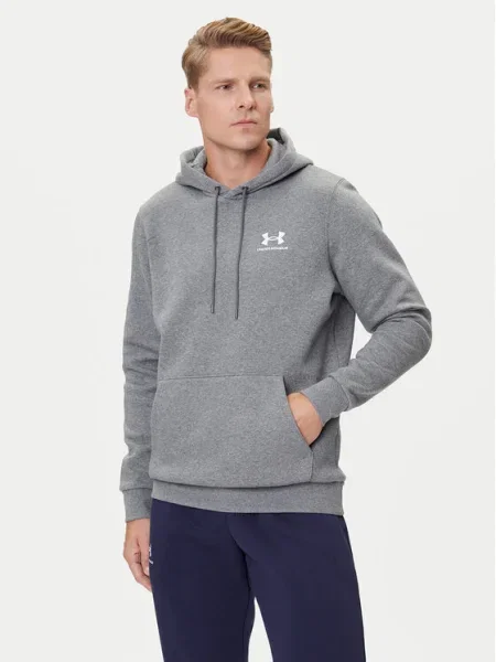 Hanorac cu glugă Under Armour din fleece gri