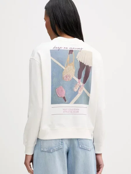 Marc O'Polo hanorac oversized pentru femei din alb