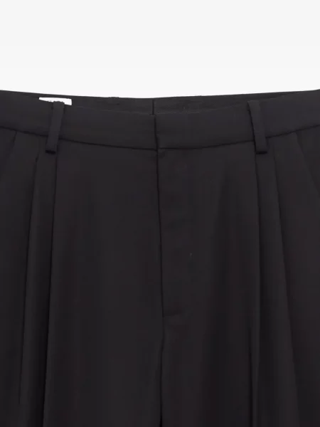 Pantaloni Casablanca de lână plisate negru