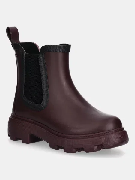 Tommy Hilfiger cizme FLAG ANKLE RAINBOOT WARM LINING