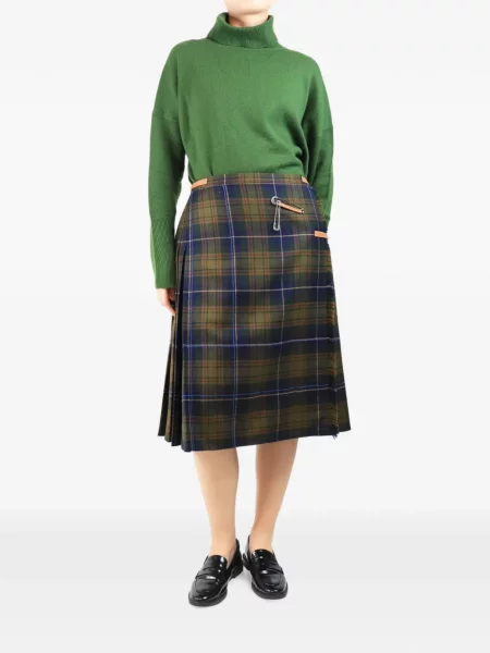 Fustă Lafayette 148 în carouri verde