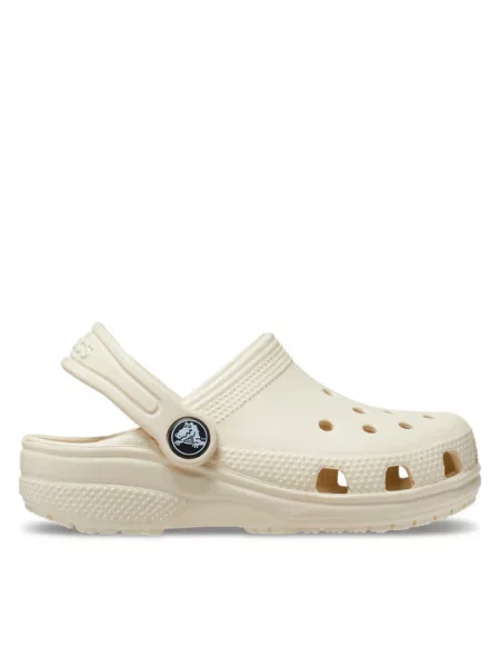 Dětské pantofle Crocs béžové