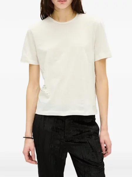 Tricou Ann Demeulemeester cu imagine alb