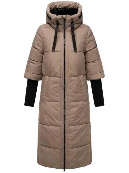 NAVAHOO Palton de iarnă Ciao Miau XIV gri taupe negru