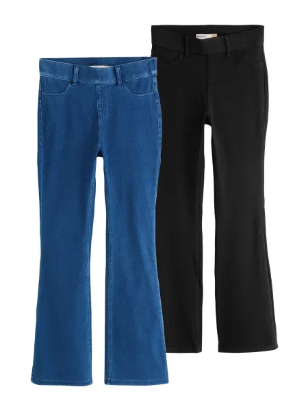 Next Jeggings albastru denim negru