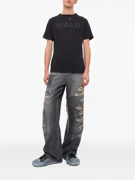 Tricou Wald zdrențuiți negru