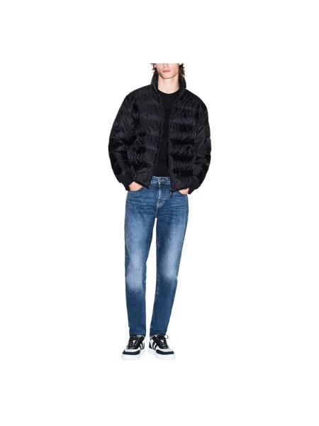 Páperová bunda Armani Exchange čierna