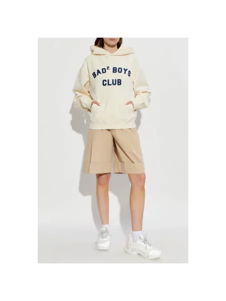 Szorty Dsquared2 z logo beżowe