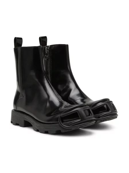Diesel botki skórzane D-Hammer Bt Zip D czarny