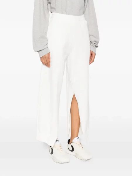 Pantaloni Mm6 Maison Margiela alb