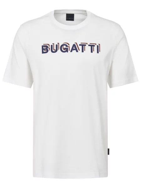 Bugatti T-Shirt λευκό