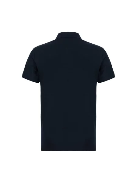 Koszulka polo Burberry z krótkim rękawem czarna
