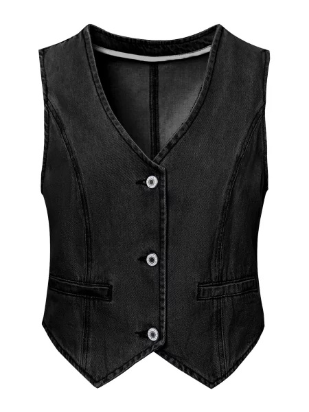 Imily Bela Vestă denim negru