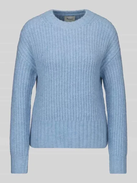 Sweter o kroju regular fit z dodatkiem wełny model ASHLEY CREW' Pepe Jeans