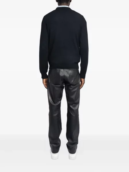 Pulover Zadig&voltaire cu broderie de lână cu motiv cu inimi negru
