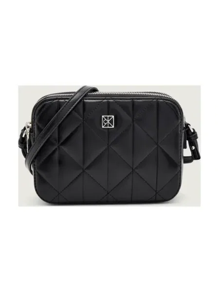 Geantă Calvin Klein Quilted Double Zip Camera Bag negru
