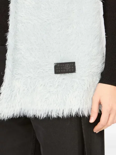Fular Mm6 Maison Margiela albastru