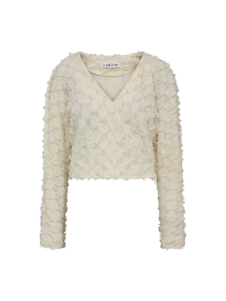 Dzianinowy sweter Haute L'amitié biały