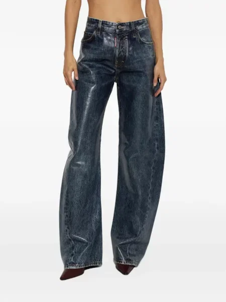 Blugi cu picior larg Dsquared2 albastru