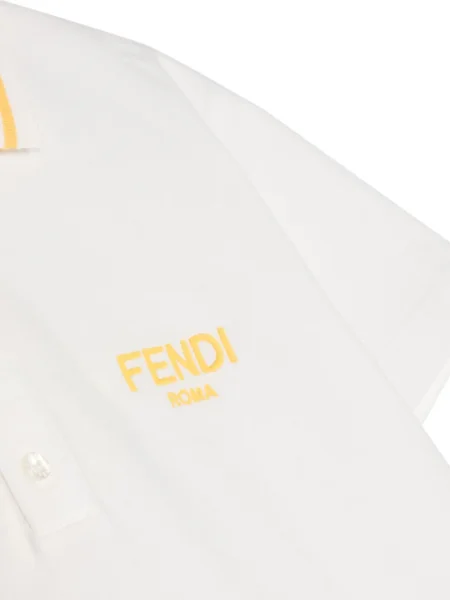 Koszulka polo dziecięca Fendi biała
