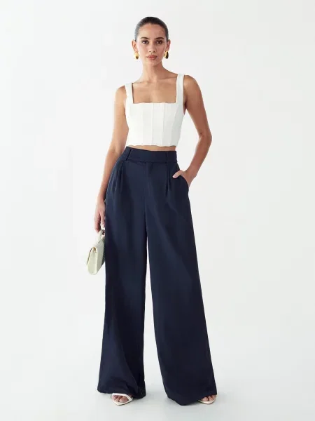 BWLDR Pantaloni Belinda' albastru