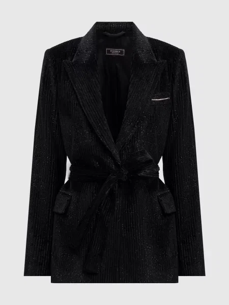 Вельветовий жакет з люрексом Peserico чорний