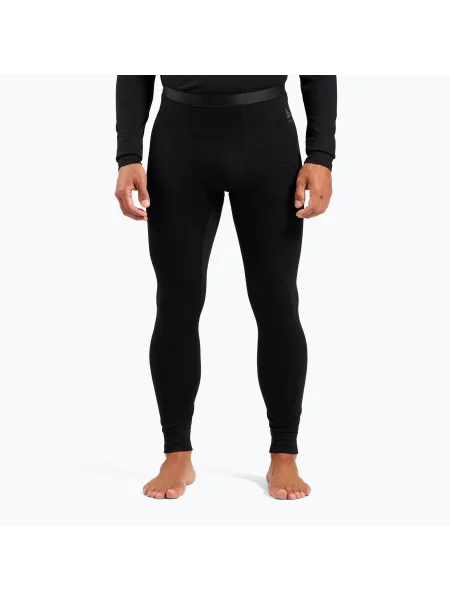 Termo kalhoty ODLO Merino Bl Bottom Long black černé
