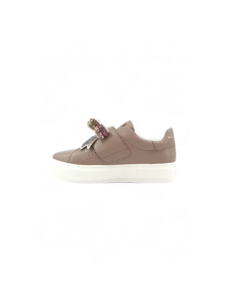 Sneakersy Kurt Geiger skórzane brązowe