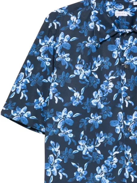 Cămașă Orian cu model floral cu imagine albastru