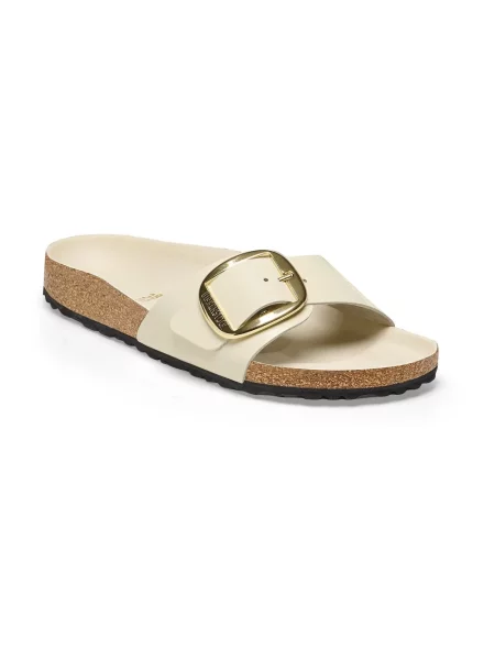 Klapki Birkenstock na sprzączkę beżowe