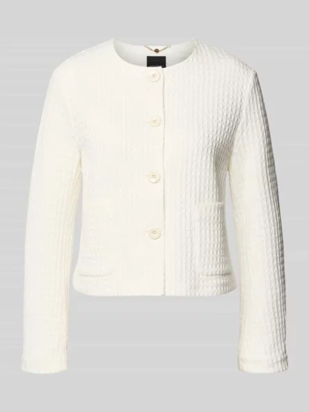 Żakiet z okrągłym dekoltem Marc Cain biała