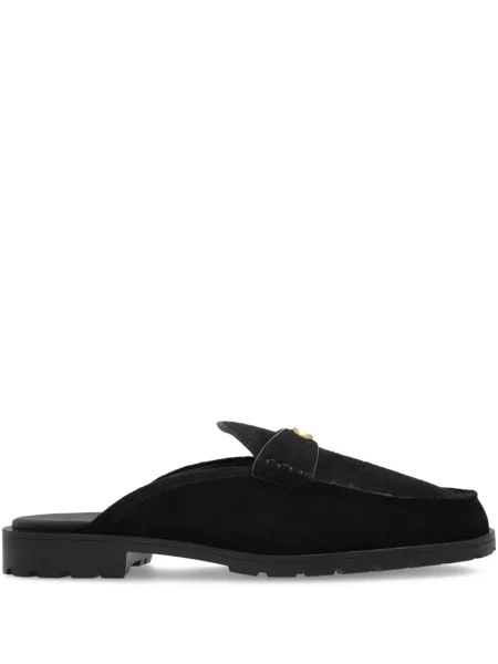 Велурени домашни пантофи Coach черно