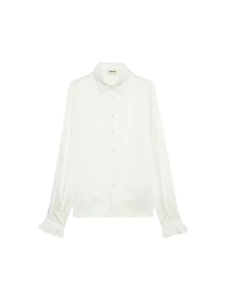 Satynowa koszula Zadig&voltaire biała