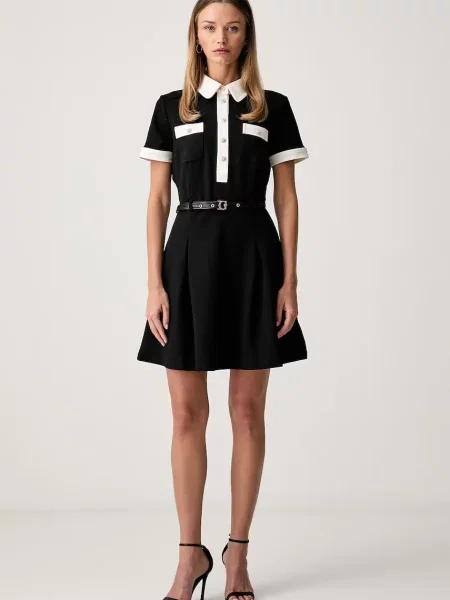 GUESS Rochie cu cordon Claudie negru