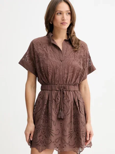 Ermanno Firenze sukienka brązowa