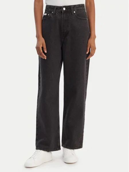 Calvin Klein Jeans Jeansy Barrel Fit czarny