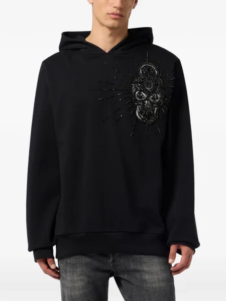 Hoodie Philipp Plein μαύρο