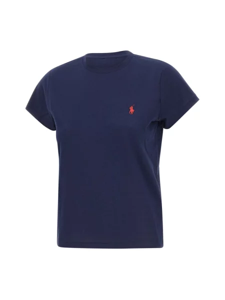 T-shirt o kroju regular fit z czystej bawełny Polo Ralph Lauren niebieska
