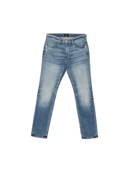 7 For All Mankind Jeansy The Straight O Kroju Prostym blau niebieskie