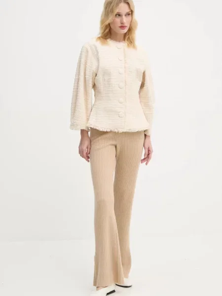 Піджак By Malene Birger VASCAYA однобортний однотонний бежевий