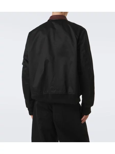 Geanta de piele Sacai negru